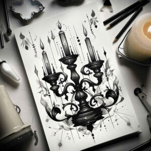 Świece - Free tattoo design ideas ai genereted - inkby.ai