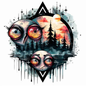 Surrealistyczne postacie - Free tattoo design ideas ai genereted - inkby.ai