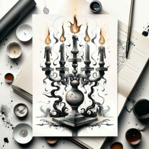 Świece - Free tattoo design ideas ai genereted - inkby.ai