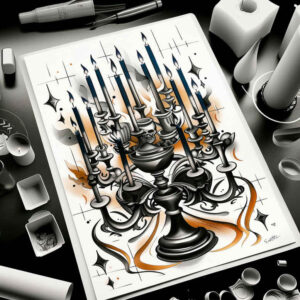Świece - Free tattoo design ideas ai genereted - inkby.ai