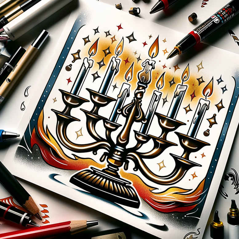 Świece - Free tattoo design ideas ai genereted - inkby.ai