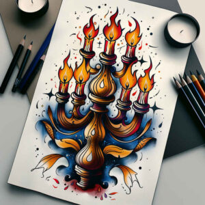 Świece - Free tattoo design ideas ai genereted - inkby.ai