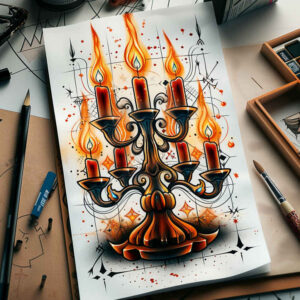 Świece - Free tattoo design ideas ai genereted - inkby.ai