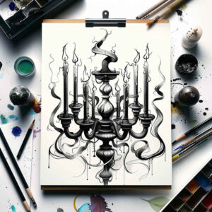 Świece - Free tattoo design ideas ai genereted - inkby.ai