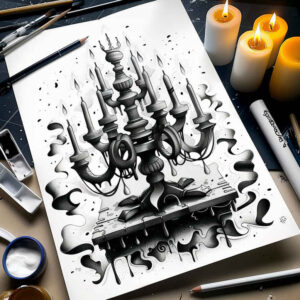Świece - Free tattoo design ideas ai genereted - inkby.ai