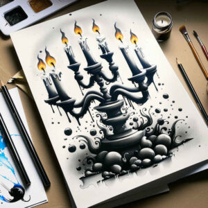 Świece - Free tattoo design ideas ai genereted - inkby.ai