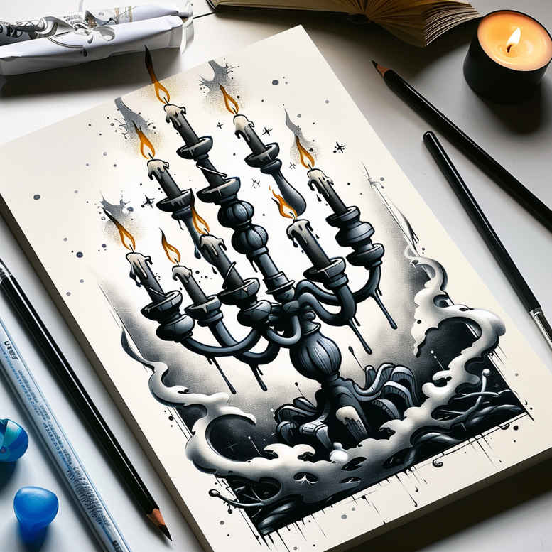 Świece - Free tattoo design ideas ai genereted - inkby.ai