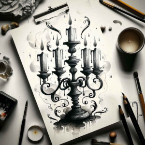 Świece - Free tattoo design ideas ai genereted - inkby.ai