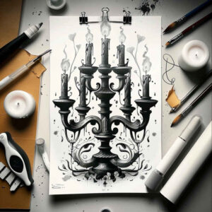 Świece - Free tattoo design ideas ai genereted - inkby.ai
