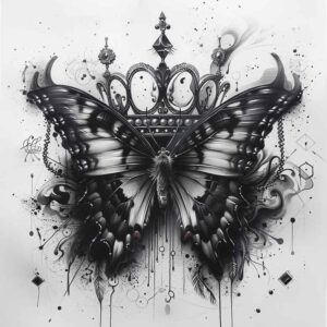 Motyle ćmy ważki - Free tattoo design ideas ai genereted - inkby.ai
