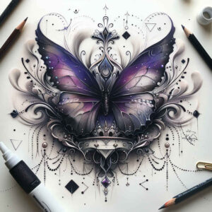 Motyle ćmy ważki - Free tattoo design ideas ai genereted - inkby.ai
