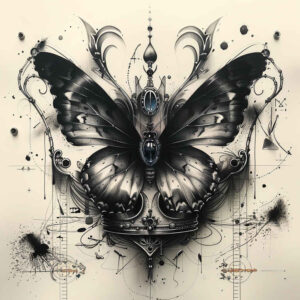 Motyle ćmy ważki - Free tattoo design ideas ai genereted - inkby.ai