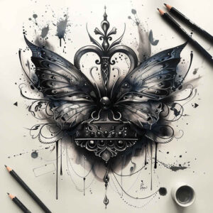 Motyle ćmy ważki - Free tattoo design ideas ai genereted - inkby.ai