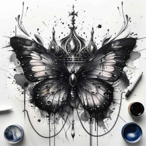 Motyle ćmy ważki - Free tattoo design ideas ai genereted - inkby.ai