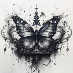 Motyle ćmy ważki - Free tattoo design ideas ai genereted - inkby.ai