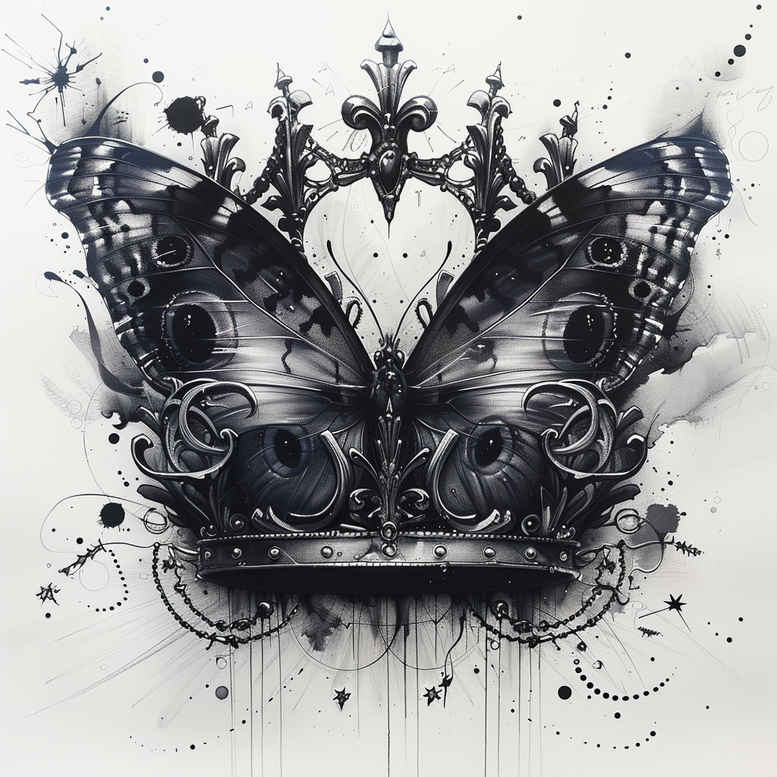 Motyle ćmy ważki - Free tattoo design ideas ai genereted - inkby.ai