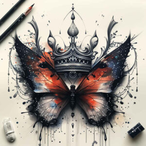 Motyle ćmy ważki - Free tattoo design ideas ai genereted - inkby.ai