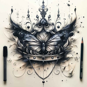 Motyle ćmy ważki - Free tattoo design ideas ai genereted - inkby.ai