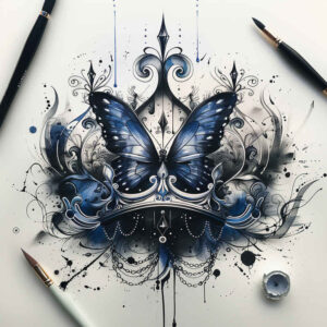 Motyle ćmy ważki - Free tattoo design ideas ai genereted - inkby.ai