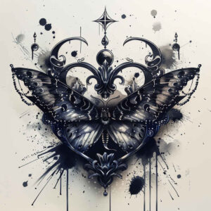 Motyle ćmy ważki - Free tattoo design ideas ai genereted - inkby.ai