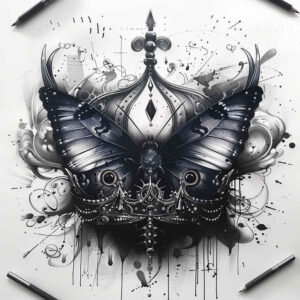 Motyle ćmy ważki - Free tattoo design ideas ai genereted - inkby.ai
