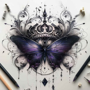 Motyle ćmy ważki - Free tattoo design ideas ai genereted - inkby.ai