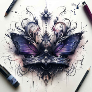 Motyle ćmy ważki - Free tattoo design ideas ai genereted - inkby.ai