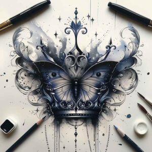 Motyle ćmy ważki - Free tattoo design ideas ai genereted - inkby.ai