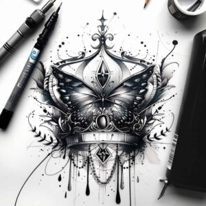 Motyle ćmy ważki - Free tattoo design ideas ai genereted - inkby.ai