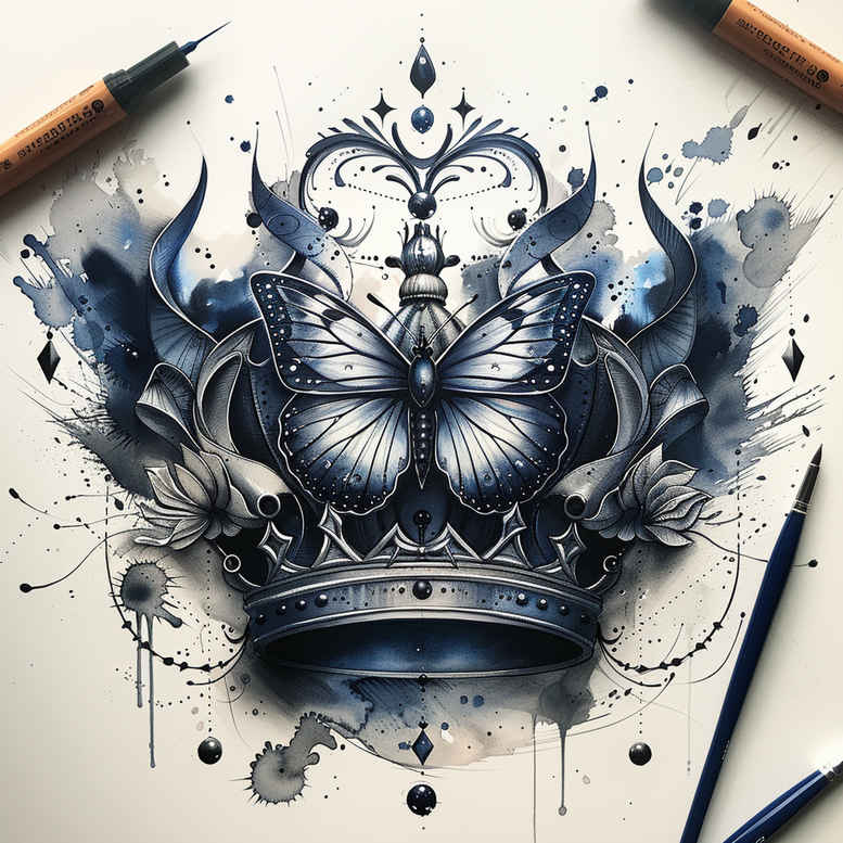Motyle ćmy ważki - Free tattoo design ideas ai genereted - inkby.ai