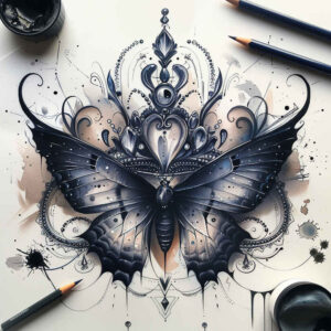 Motyle ćmy ważki - Free tattoo design ideas ai genereted - inkby.ai