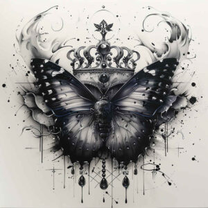 Motyle ćmy ważki - Free tattoo design ideas ai genereted - inkby.ai