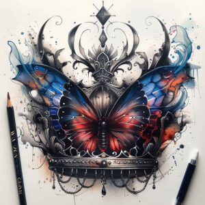 Motyle ćmy ważki - Free tattoo design ideas ai genereted - inkby.ai