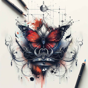 Motyle ćmy ważki - Free tattoo design ideas ai genereted - inkby.ai