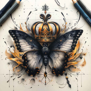 Motyle ćmy ważki - Free tattoo design ideas ai genereted - inkby.ai