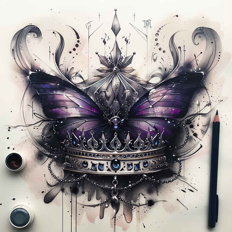 Motyle ćmy ważki - Free tattoo design ideas ai genereted - inkby.ai