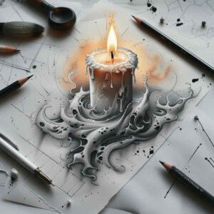 Świece - Free tattoo design ideas ai genereted - inkby.ai
