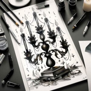 Świece - Free tattoo design ideas ai genereted - inkby.ai