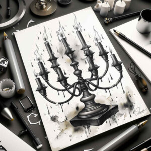 Świece - Free tattoo design ideas ai genereted - inkby.ai