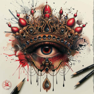 Korony i diamenty - Free tattoo design ideas ai genereted - inkby.ai