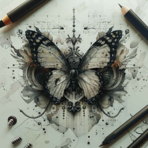 Motyle ćmy ważki - Free tattoo design ideas ai genereted - inkby.ai