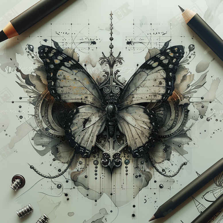 Korony i diamenty - Free tattoo design ideas ai genereted - inkby.ai