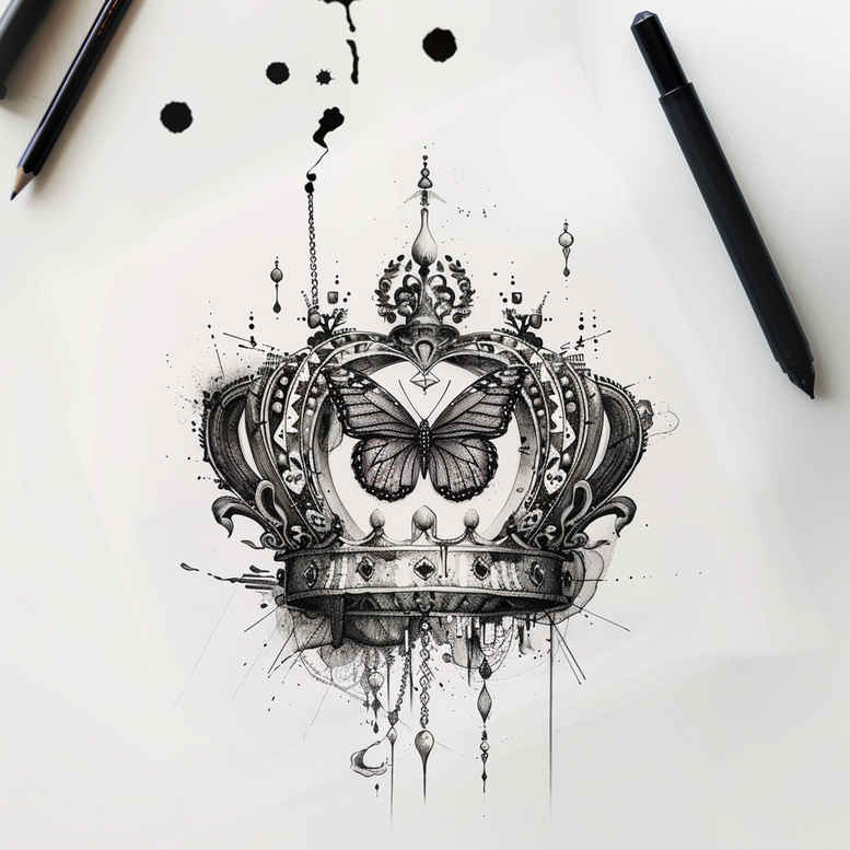 Motyle ćmy ważki - Free tattoo design ideas ai genereted - inkby.ai