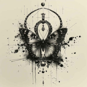 Korony i diamenty - Free tattoo design ideas ai genereted - inkby.ai