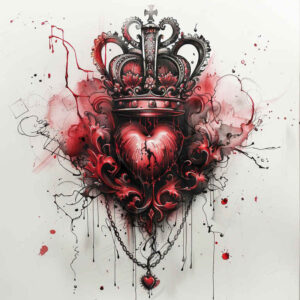 Korony i diamenty - Free tattoo design ideas ai genereted - inkby.ai