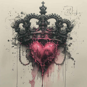 Korony i diamenty - Free tattoo design ideas ai genereted - inkby.ai