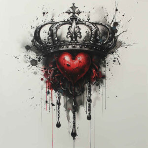 Korony i diamenty - Free tattoo design ideas ai genereted - inkby.ai