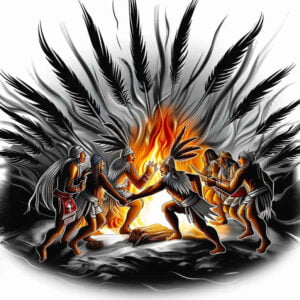 Wojownicy - Indianie - Free tattoo design ideas ai genereted - inkby.ai