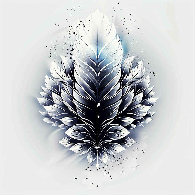 Piórka - Free tattoo design ideas ai genereted - inkby.ai