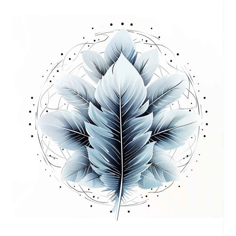 Piórka - Free tattoo design ideas ai genereted - inkby.ai